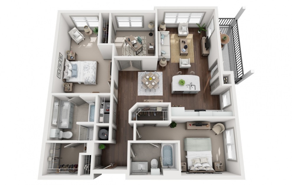 C1 Floor Plan at Varela Westshore Apartments
