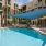 Chill pool with lounge seating at Varela Westshore apartments