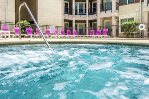 Picture yourself relaxing in this outdoor hot tub at Varela Westshore